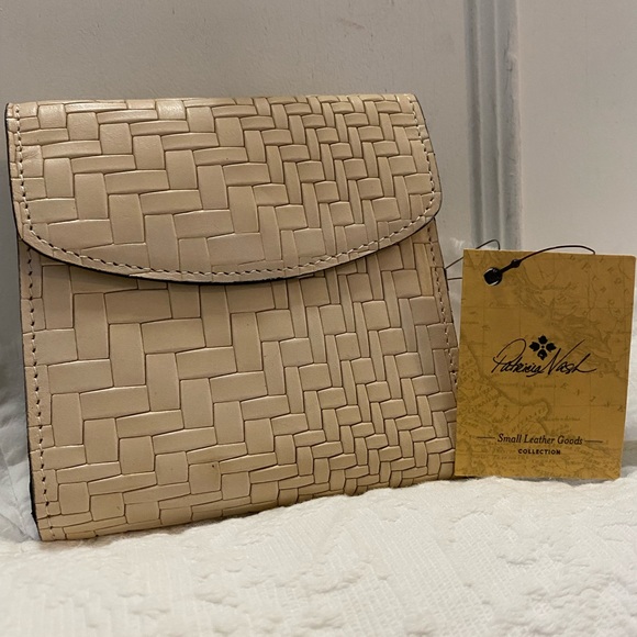 Patricia Nash* Reiti* Kiss-lock Leather Woven Wallet• NWT - Picture 3 of 9